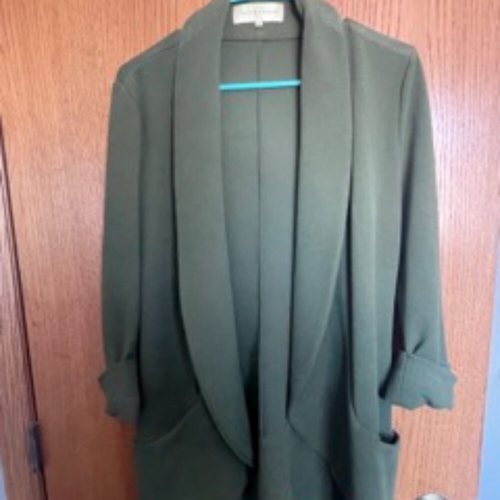 French Mauve Melanie Knit Tunic Blazer